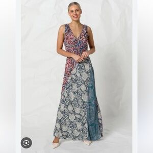 Kachel By Anthropologie Hannah Boho Paisley Maxi
